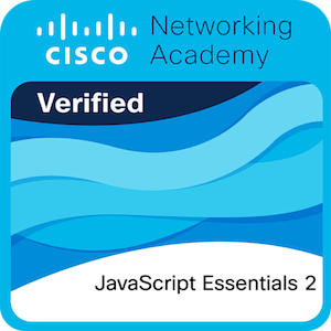 JavaScript Essentials 2 badge
